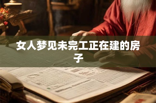 女人梦见未完工正在建的房子