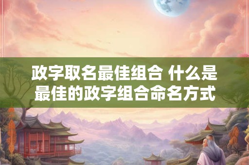 政字取名最佳组合 什么是最佳的政字组合命名方式