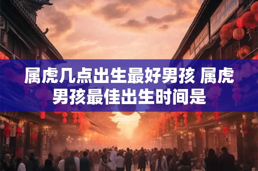 属虎几点出生最好男孩 属虎男孩最佳出生时间是