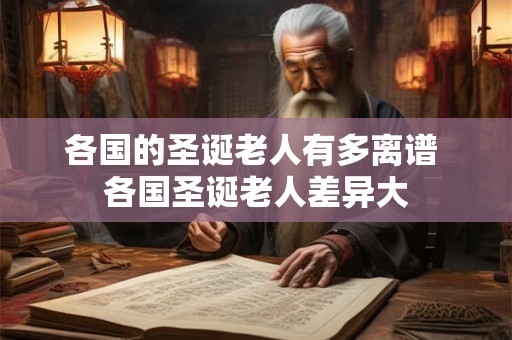 各国的圣诞老人有多离谱 各国圣诞老人差异大