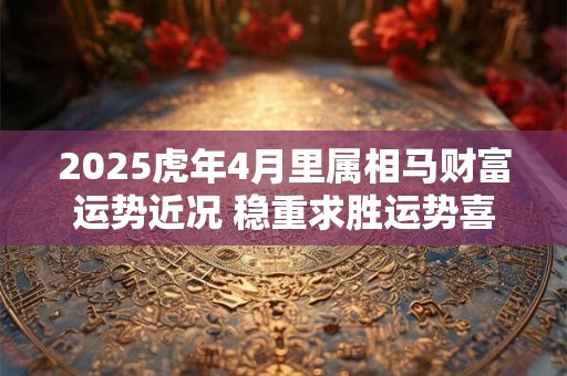 2025虎年4月里属相马财富运势近况 稳重求胜运势喜人