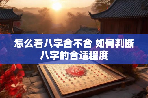怎么看八字合不合 如何判断八字的合适程度