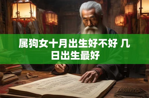 属狗女十月出生好不好 几日出生最好