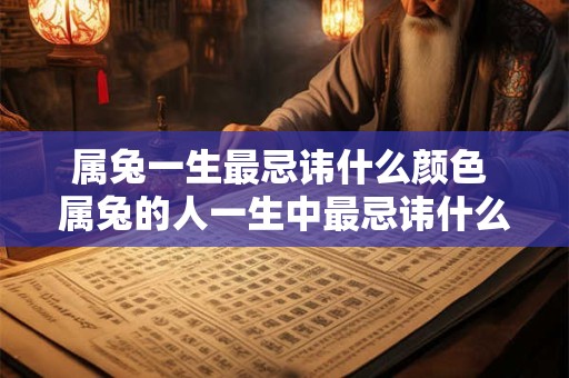 属兔一生最忌讳什么颜色 属兔的人一生中最忌讳什么颜色