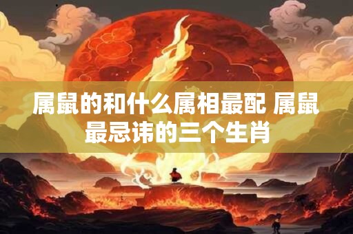 属鼠的和什么属相最配 属鼠最忌讳的三个生肖 属鼠的和什么属相最配 属鼠最忌讳的三个生肖
