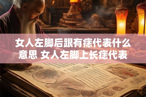 女人左脚后跟有痣代表什么意思 女人左脚上长痣代表什么