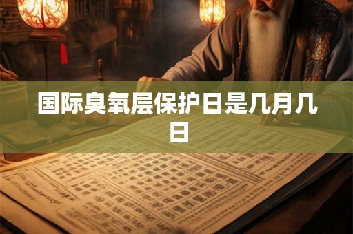 国际臭氧层保护日是几月几日