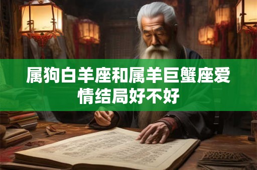 属狗白羊座和属羊巨蟹座爱情结局好不好