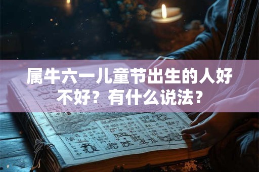 属牛六一儿童节出生的人好不好？有什么说法？