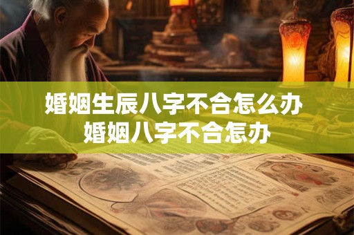 婚姻生辰八字不合怎么办 婚姻八字不合怎办