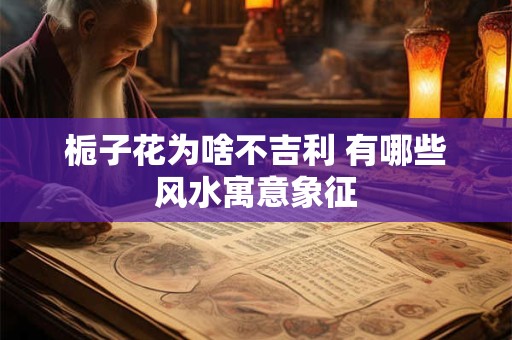 栀子花为啥不吉利 有哪些风水寓意象征