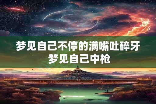 梦见自己不停的满嘴吐碎牙 梦见自己中枪
