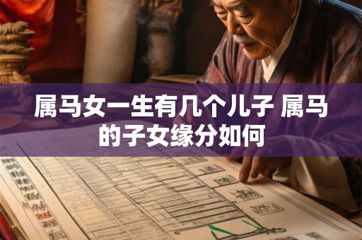 属马女一生有几个儿子 属马的子女缘分如何