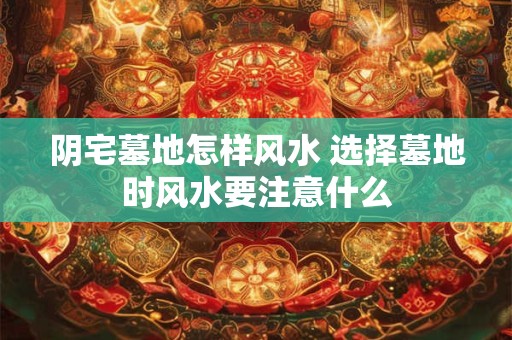 阴宅墓地怎样风水 选择墓地时风水要注意什么