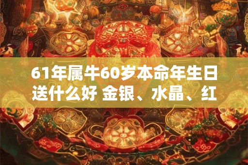 61年属牛60岁本命年生日送什么好 金银、水晶、红色饰品