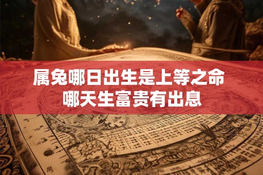 属兔哪日出生是上等之命 哪天生富贵有出息