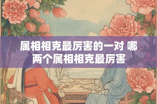 属相相克最厉害的一对 哪两个属相相克最厉害