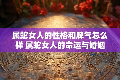 属蛇女人的性格和脾气怎么样 属蛇女人的命运与婚姻 属蛇女人的性格和脾气怎么样 属蛇女人的命运与婚姻