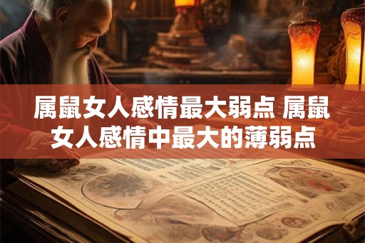 属鼠女人感情最大弱点 属鼠女人感情中最大的薄弱点