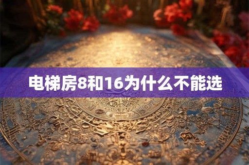 电梯房8和16为什么不能选