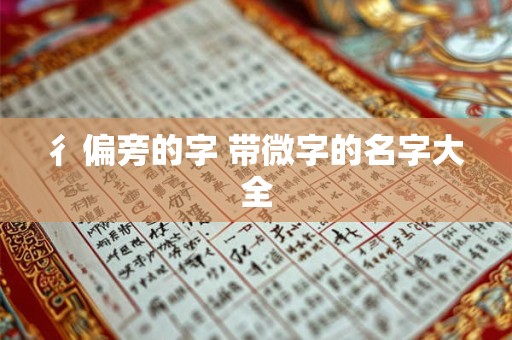 彳偏旁的字 带微字的名字大全
