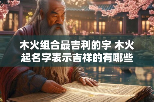 木火组合最吉利的字 木火起名字表示吉祥的有哪些