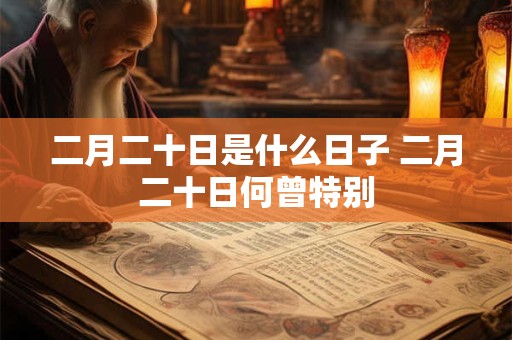 二月二十日是什么日子 二月二十日何曾特别