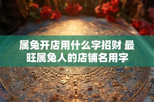 属兔开店用什么字招财 最旺属兔人的店铺名用字