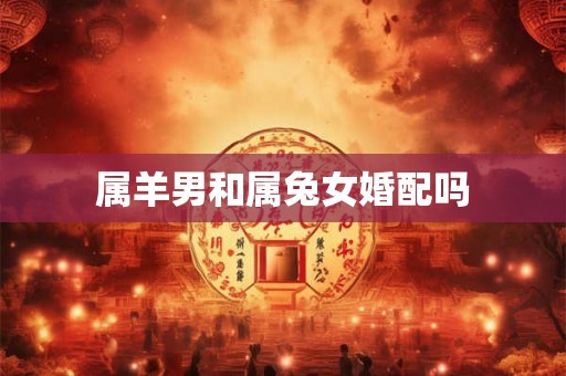 属羊男和属兔女婚配吗