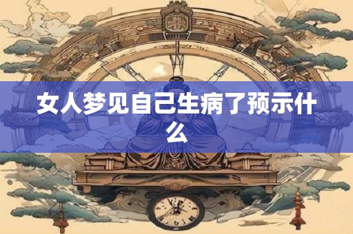 女人梦见自己生病了预示什么 女人梦见自己生病了预示什么