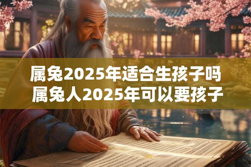 属兔2025年适合生孩子吗 属兔人2025年可以要孩子吗