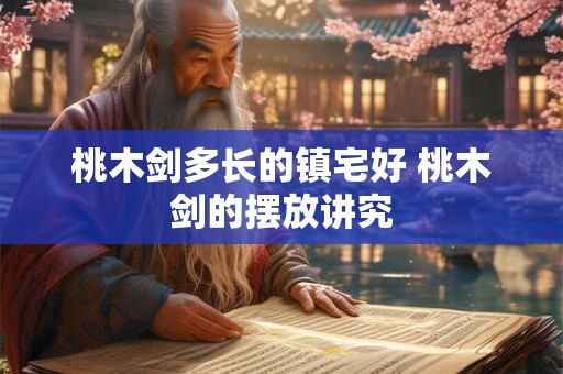 桃木剑多长的镇宅好 桃木剑的摆放讲究