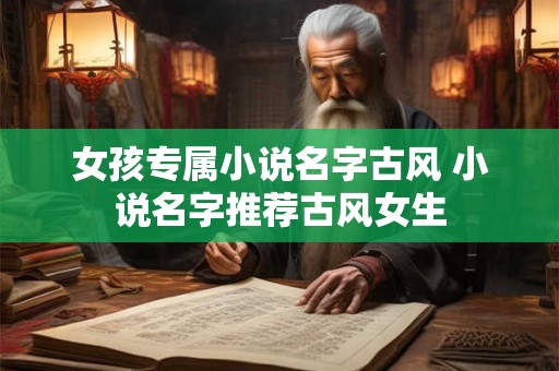女孩专属小说名字古风 小说名字推荐古风女生