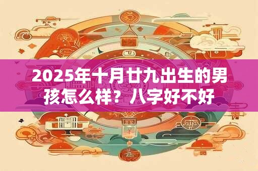 2025年十月廿九出生的男孩怎么样？八字好不好