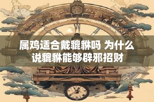 属鸡适合戴貔貅吗 为什么说貔貅能够辟邪招财