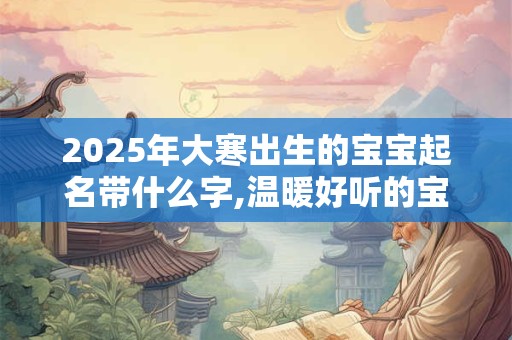 2025年大寒出生的宝宝起名带什么字,温暖好听的宝宝名字