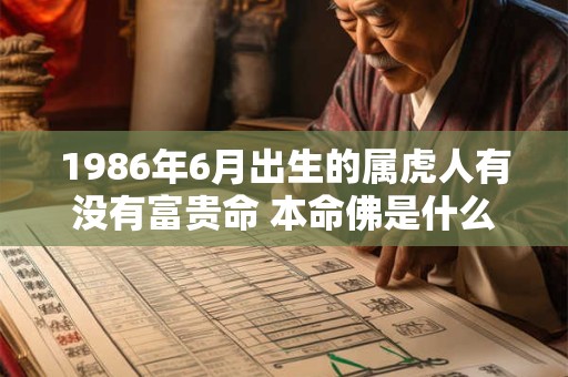 1986年6月出生的属虎人有没有富贵命 本命佛是什么