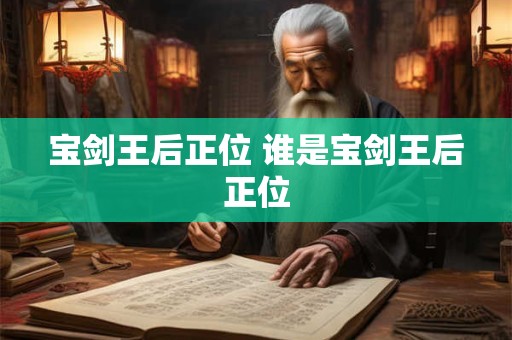 宝剑王后正位 谁是宝剑王后正位