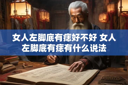 女人左脚底有痣好不好 女人左脚底有痣有什么说法