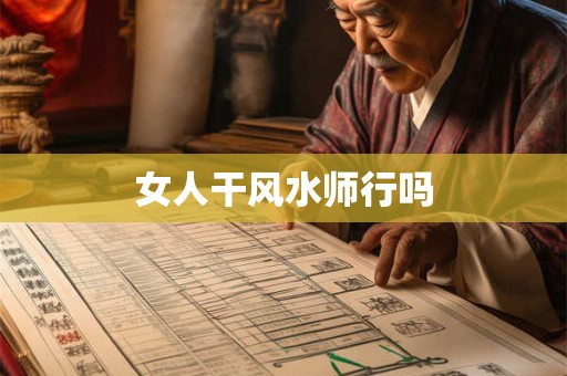 女人干风水师行吗