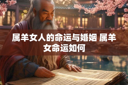 属羊女人的命运与婚姻 属羊女命运如何