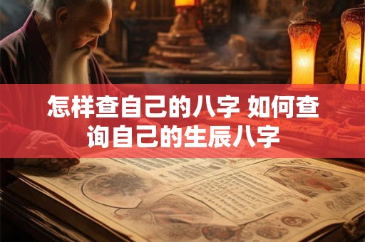怎样查自己的八字 如何查询自己的生辰八字