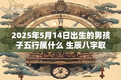 2025年5月14日出生的男孩子五行属什么 生辰八字取名