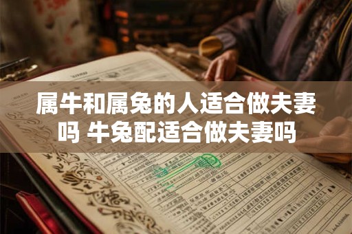 属牛和属兔的人适合做夫妻吗 牛兔配适合做夫妻吗
