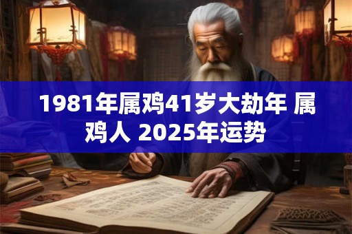 1981年属鸡41岁大劫年 属鸡人 2025年运势
