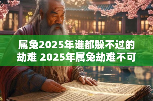 属兔2025年谁都躲不过的劫难 2025年属兔劫难不可避 属兔2025年谁都躲不过的劫难 2025年属兔劫难不可避