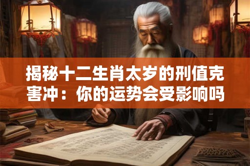 揭秘十二生肖太岁的刑值克害冲：你的运势会受影响吗