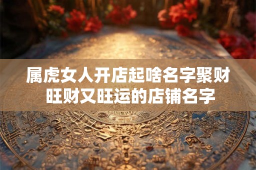属虎女人开店起啥名字聚财 旺财又旺运的店铺名字