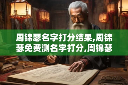 周锦瑟名字打分结果,周锦瑟免费测名字打分,周锦瑟周易免费测名字打分