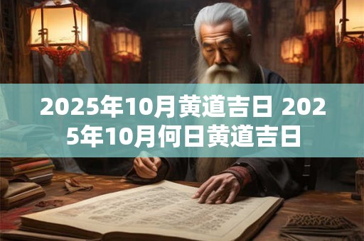 2025年10月黄道吉日 2025年10月何日黄道吉日